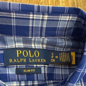 Polo by Ralph Lauren Navy Checkered Men's Shirt